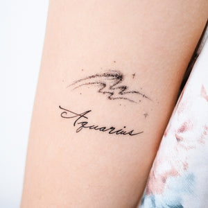 ZODIAC TATTOO・AQUARIUS - LAZY DUO TATTOO