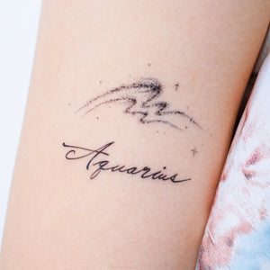 ZODIAC TATTOO・AQUARIUS - LAZY DUO TATTOO