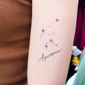 ZODIAC TATTOO・AQUARIUS - LAZY DUO TATTOO