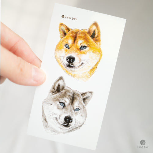 Dog Tattoos, Tattoo Shop Hong Kong, Made in Taiwan. ShibaDog, Shiba Tattoo, Shiba Puppy, Dog Family, Black Dog Micro Dog Tattoo, Realistic Pet Tattoo, Japanese Shiba Art, Japan Accessories LAZY DUO TATTOO since 2015