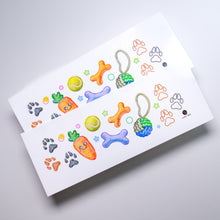 Load image into Gallery viewer,  Dog owner sticker, Adorable dachshund tattoos, Pet-themed temporary tattoos, Dachshund silhouette tattoo, Pet lover sticker, Temporary pet tattoos, Dachshund paw print tattoo, Dog-themed sticker set, Temporary dog paw print tattoos, Dachshund breed tattoo, Cute pet stickers, Dog-themed party favors. Trendy dog tattoos, Pet-themed gift ideas
