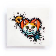 Load image into Gallery viewer, New School Pop Color Cats Tattoos - LAZY DUO TATTOO
