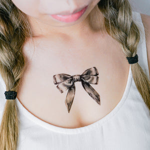 Ribbon Bow Rosette - LAZY DUO TATTOO