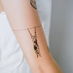 Black & White Cat Combo Tattoo ManE Ink HK Tattooist LAZY DUO Comic Style Playful Black Cat White Cat Tattoo Stickers 美漫風格黑貓紋身白貓玩耍合體技浪浪不哭喵咪寵物刺青香港紋身貼紙Kitten Tattoo Ideas Neko Tattoo Meow Animal Pet Tattoos HK Temporary Tattoo Sticker Water Color Tattoo LAZY DUO Tattoo Shop Hong Kong HK 紋身師設計印刷訂做客製 Custom Temporary Tattoo Event Printing Tattooist artist HK tattoo shop MANE INK Tattooer Tattoo Artist Taiwan fine line ornament tattoo 台灣製 刺青師紋身師