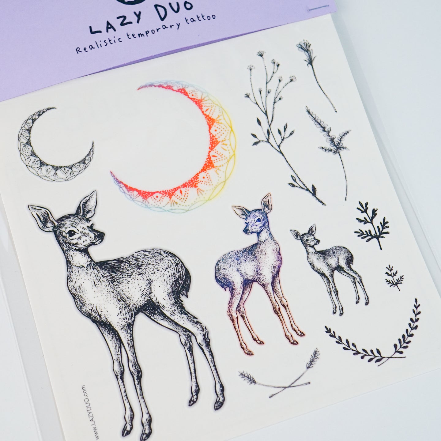 Deer Skull Tattoo Animal Realistic Artistic Tattoo Sticker Color Metallic Tattoo預約紋身貼紙專業優質色彩印刷訂製作DIY Waiman Tattoo Artist 香港原創手繪刺青紋身貼紙 LAZY DUO Premium High Quality Temporary Tattoo Stickers Professional Printing Tattoo Shop Hong Kong Customise Custom Small Order 自訂客製少量印刷大量批發特快專業優質彩色金屬色廣告宣傳禮品 Gift 安全防水防敏無痛紋身師紋身店韓式小清新