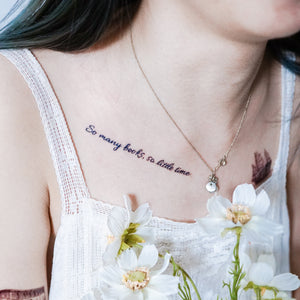 Dreamer Quote・Book & Love Tattoo - LAZY DUO TATTOO