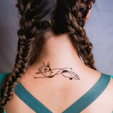 Load image into Gallery viewer, Surrealism Abstract Magic Surreal Capybara Tattoos Sticker in Joan Miro Style by LAZY DUO. Realistic, long lasting and non-toxic temporary tattoo HK 香港原創紋身貼紙品牌 安全無毒 防水防敏 持久像真 抽象藝術 狐狸刺青紋身貼紙香港 Magic Surreal Abstract Fox Fine Art LAZY DUO TATTOO SHOP HK
