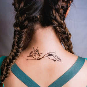 Surrealism Abstract Magic Surreal Capybara Tattoos Sticker in Joan Miro Style by LAZY DUO. Realistic, long lasting and non-toxic temporary tattoo HK 香港原創紋身貼紙品牌 安全無毒 防水防敏 持久像真 抽象藝術 狐狸刺青紋身貼紙香港 Magic Surreal Abstract Fox Fine Art LAZY DUO TATTOO SHOP HK