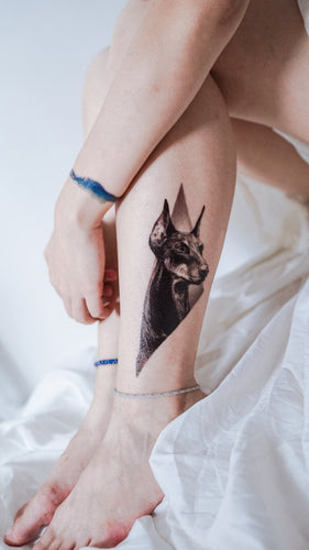 Doberman Pinscher Dog Tattoo - LAZY DUO TATTOO