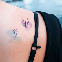 Load image into Gallery viewer, A to Z・Watercolor Letters Tattoo - LAZY DUO TATTOO
