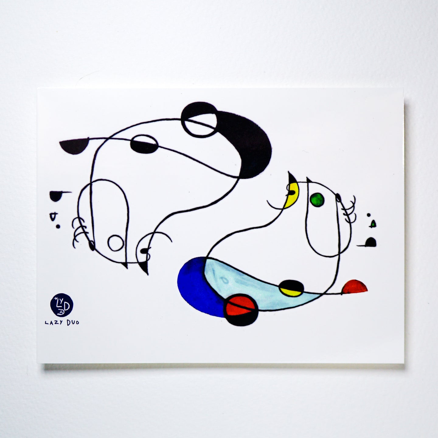 Surrealism Abstract Magic Surreal Capybara Tattoos Sticker in Joan Miro Style by LAZY DUO. Realistic, long lasting and non-toxic temporary tattoo HK 香港原創紋身貼紙品牌 安全無毒 防水防敏 持久像真 抽象藝術風水豚刺青紋身貼紙香港 Magic Surreal Capybara Abstract Color Tattoo Surrealism｜LAZY DUO TATTOO SHOP HK