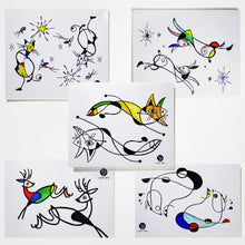 Load image into Gallery viewer, LAZY DUO TATTOO Surrealism Abstract Magic Surreal Rabbit Bunny Deer Cat Fox Capybara Tattoos Sticker in Joan Miro Style by LAZY DUO. Realistic, long lasting and non-toxic temporary tattoo HK 香港原創紋身貼紙品牌 安全無毒 防水防敏 持久像真
