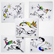 Load image into Gallery viewer, 抽象藝術-馴鹿刺青紋身貼紙香港 Magic Surreal Abstract Deer Fine Art LAZY DUO TATTOO HK Surrealism Reindeer Tattoo Abstract Magic Surreal Capybara Tattoos Sticker in Joan Miro Style by LAZY DUO. Realistic, long lasting and non-toxic temporary tattoo HK 香港原創紋身貼紙品牌 安全無毒 防水防敏 持久像真 
