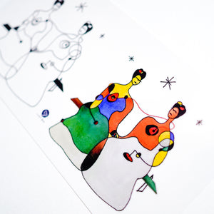 Frida Kahlo Smoking a Cigarette Small Portrait Tattoo Sticker (Black)