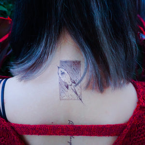 Space Rocket Box Tattoo - LAZY DUO TATTOO