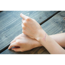 Load image into Gallery viewer, Watercolor Lettering Tattoo・Dance - LAZY DUO TATTOO
