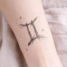 Load image into Gallery viewer, ZODIAC TATTOO・GEMINI - LAZY DUO TATTOO
