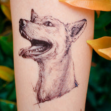 Load image into Gallery viewer, Mongrel・Mixed-breed dog Tattoo - LAZY DUO TATTOO
