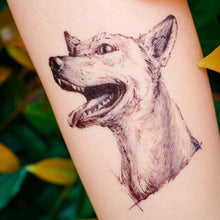 Load image into Gallery viewer, Mongrel・Mixed-breed dog Tattoo - LAZY DUO TATTOO
