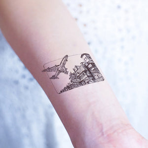 Old Hong Kong Transportations Tattoos - LAZY DUO TATTOO經典懷舊香港交通工具刺青紋身貼紙 帆船九龍城寨天星小輪船電車啟德機場 KMB九巴士電車天星小輪舊帆船 Old Hong Kong Transportations Tattoos LAZY DUO Temporary Tattoo Shop HK Hong Kong Mane.ink 香港刺青紋身貼紙設計印刷訂做客製 stom Temporary Tattoo Event Printing Tattooist artist HK tattoo shop MANE 動物刺青 彩色紋身 香港女紋身師刺青師 認領圖日系小清新韓國刺青