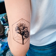 Load image into Gallery viewer, Rose &amp; Polygon Tattoos - LAZY DUO TATTOO
