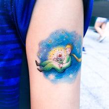 Load image into Gallery viewer, Le Petit Prince &amp; Rose Tattoo - LAZY DUO TATTOO
