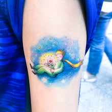 Load image into Gallery viewer, Le Petit Prince &amp; Rose Tattoo - LAZY DUO TATTOO
