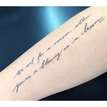 Load image into Gallery viewer, Encourage Quote・Life Lesson Tattoo - LAZY DUO TATTOO
