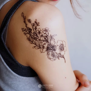 J18・Birdy Garden Tattoos Set - LAZY DUO TATTOO