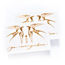 Load image into Gallery viewer, Lettering &amp; Boho White Gold Metallic Tattoo Set - LAZY DUO TATTOO
