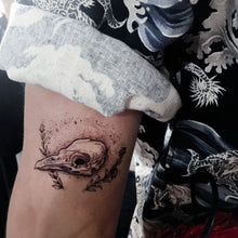 Load image into Gallery viewer, Death &amp; Rebirth Bird Skull Tattoo - LAZY DUO TATTOO
