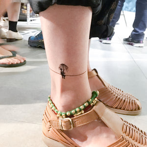 Little Boy in the Rain Line Tattoo - LAZY DUO TATTOO