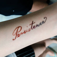 Load image into Gallery viewer, Watercolor Lettering Tattoo・Persistence ( Large ) - LAZY DUO TATTOO
