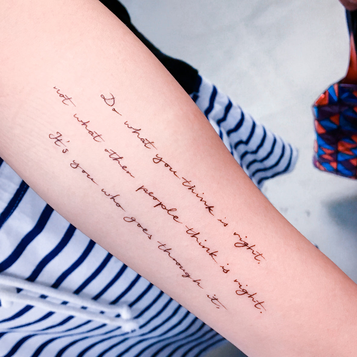 Life Lesson Quote．Trust Yourself Tattoo - LAZY DUO TATTOO
