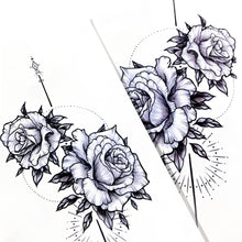 Load image into Gallery viewer, Alchemist Rose Tattoo｜LAZY DUO TEMPORARY TATTOO STICKER Design Store HK HONG KONG 紋身貼紙 香港紋身認領圖 文青 美式花紋身tattoohk hongkongtattoo 小圖刺青 fine-line tattoo 簡約刺青 minitattoo linetattoo tattooartist 香港刺青 MANE INK 
