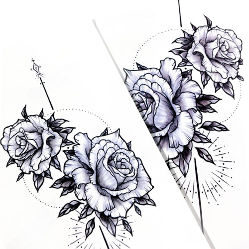 Alchemist Rose Tattoo｜LAZY DUO TEMPORARY TATTOO STICKER Design Store HK HONG KONG 紋身貼紙 香港紋身認領圖 文青 美式花紋身tattoohk hongkongtattoo 小圖刺青 fine-line tattoo 簡約刺青 minitattoo linetattoo tattooartist 香港刺青 MANE INK 