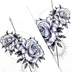 Alchemist Rose Tattoo｜LAZY DUO TEMPORARY TATTOO STICKER Design Store HK HONG KONG 紋身貼紙 香港紋身認領圖 文青 美式花紋身tattoohk hongkongtattoo 小圖刺青 fine-line tattoo 簡約刺青 minitattoo linetattoo tattooartist 香港刺青 MANE INK 