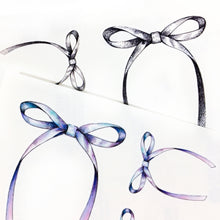 Load image into Gallery viewer, Minimal Ribbon Bow Tattoo - LAZY DUO TATTOO
