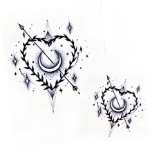 Load image into Gallery viewer, Stars Heart &amp; Moon Tattoo - LAZY DUO TATTOO
