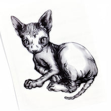 Load image into Gallery viewer, Sphynx Cat &amp; Donut Pug Tattoos - LAZY DUO TATTOO
