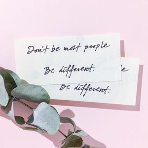 Positive Vibes · Be Different Tattoo - LAZY DUO TATTOO
