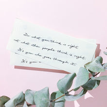Load image into Gallery viewer, Life Lesson Quote．Trust Yourself Tattoo - LAZY DUO TATTOO
