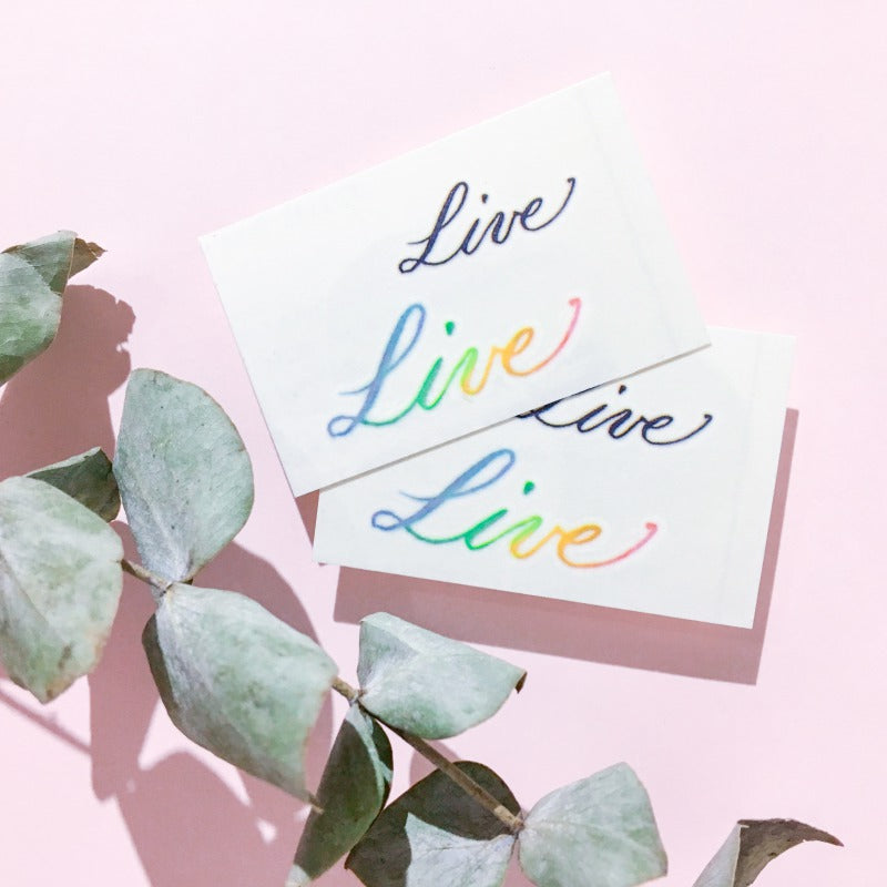Watercolor Calligraphy Tattoos・Live - LAZY DUO TATTOO