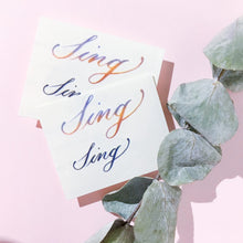 Load image into Gallery viewer, Watercolor Lettering Tattoo・Sing - LAZY DUO TATTOO
