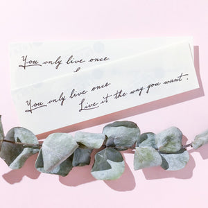 Encourage Quote．Live Your Way Tattoo - LAZY DUO TATTOO