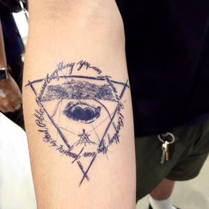 Alchemist Eye Triangle Tattoo - LAZY DUO TATTOO