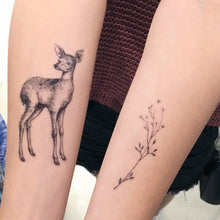 Load image into Gallery viewer, J01・Moon Deer Tattoos Set - LAZY DUO TATTOO
