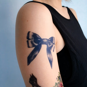 Ribbon Bow Rosette - LAZY DUO TATTOO