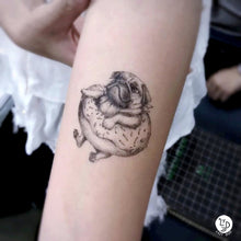 Load image into Gallery viewer, Sphynx Cat &amp; Donut Pug Tattoos - LAZY DUO TATTOO

