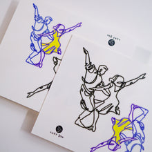 Load image into Gallery viewer, LA LA LAND TATTOO Dance Scene LineWork Single Line Tattoo LAZY DUO Temporary Tattoo Hong Kong HK 香港紋身貼紙
